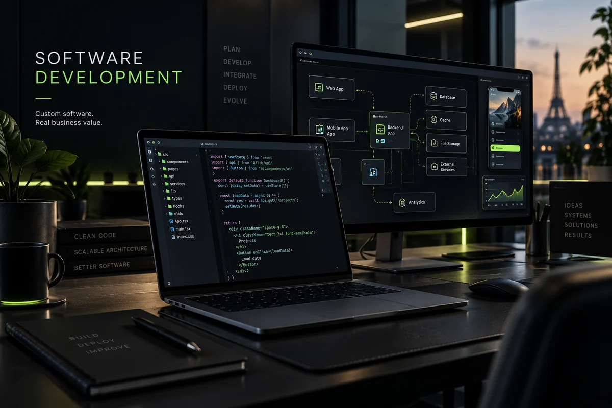 Illustration: custom software development