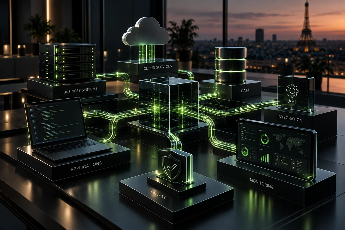 Illustration: systems integration and data flows